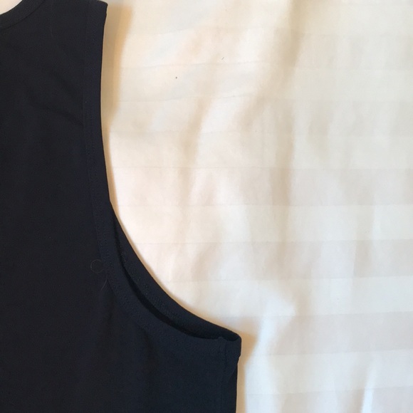Michael Michael Kors long dark blue polyester/spandex scoop neck tank top - Picture 4 of 4